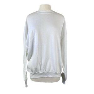 VTG JERZEES white sweatshirt Size XL vintage Super Sweats crewneck